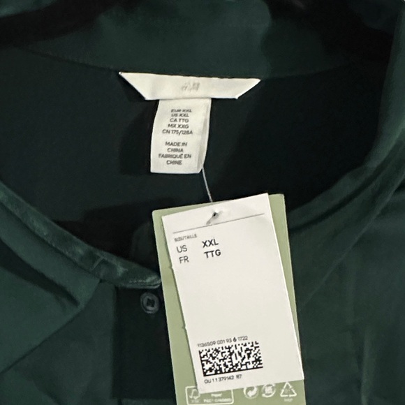 H&M Dark Green Button-Up Wrap Romper - Picture 4 of 11